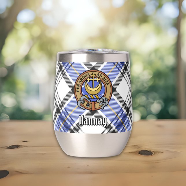 Clan Hannay Escudo sobre Tartán (Subido por el creador)