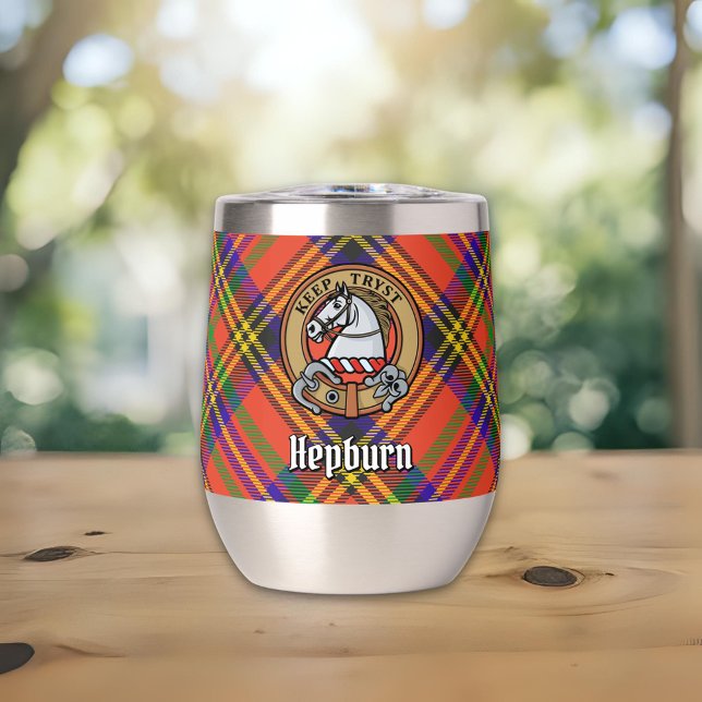 Clan Hepburn Escudo sobre Tartán (Subido por el creador)