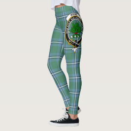 Clan Irvine Escudo Tartán Mujeres Leggings