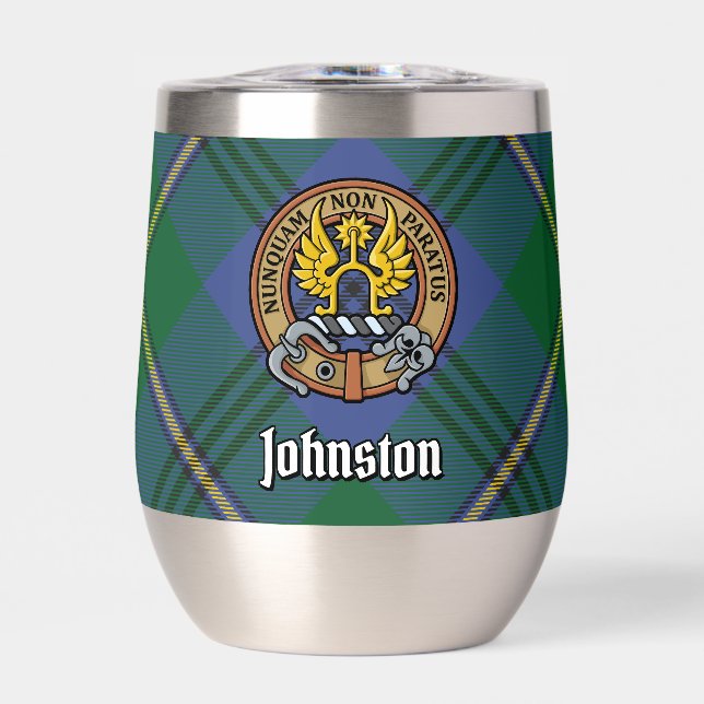 Clan Johnston Escudo sobre Tartán (Frente)