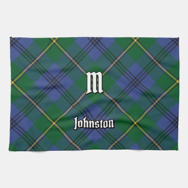 Clan Johnston Tartan Kitchen Toalla (Horizontal)