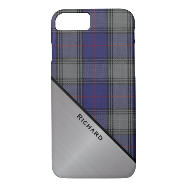 Clan Kinnaird Tartan Plaid iPhone 7 funda (Reverso)