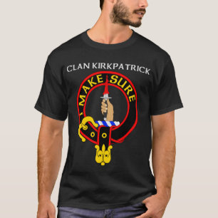 Clan Kirkpatrick camiseta con insignia roja
