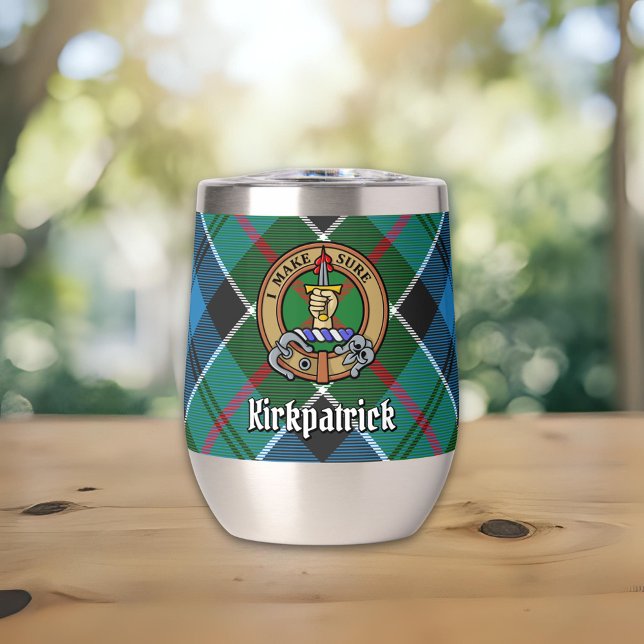 Clan Kirkpatrick Escudo sobre Tartán (Subido por el creador)