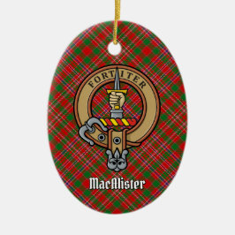 Clan MacAlister Escudo sobre el ornamento cerámico