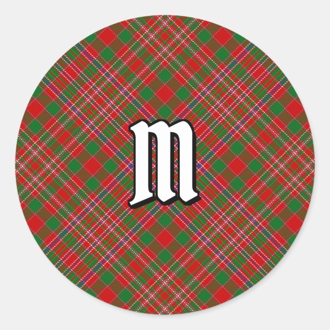 Clan MacAlister Tartan Classic Round Pegatina