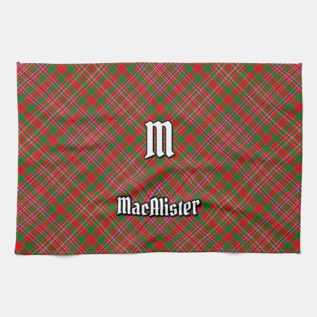 Clan MacAlister Tartan Kitchen Toalla (Horizontal)