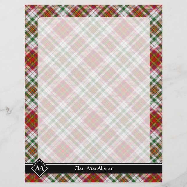 Clan MacAlister Vestir Tartan Flyer (Frente)
