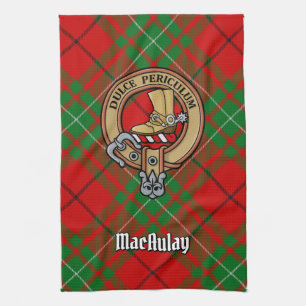 Clan MacAulay Escudo sobre toalla de cocina de Tar