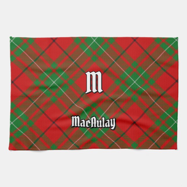 Clan MacAulay Tartan Kitchen Toalla (Horizontal)