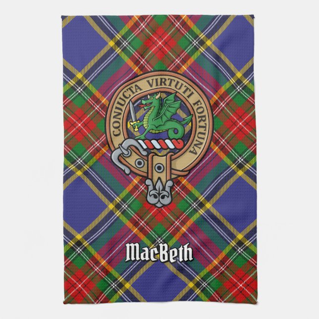 Clan MacBeth Escudo Kitchen Toalla (Vertical)