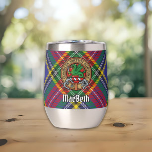 Clan MacBeth Escudo sobre Tartán