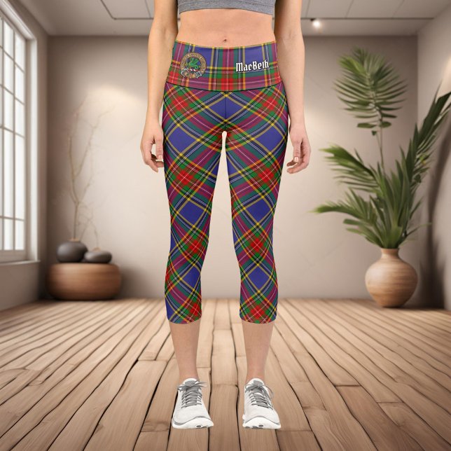 Clan MacBeth Tartan Capri Leggings (Subido por el creador)