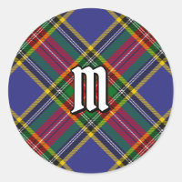 Clan MacBeth Tartan Classic Round Pegatina