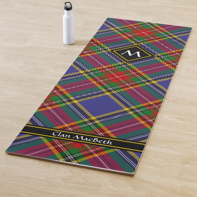 Clan MacBeth Tartan Yoga Mat (In situ)