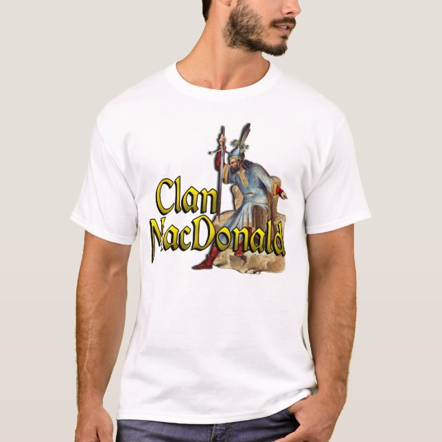 Clan MacDonald Camisetas de los Viejos Juegos Esco (Anverso)