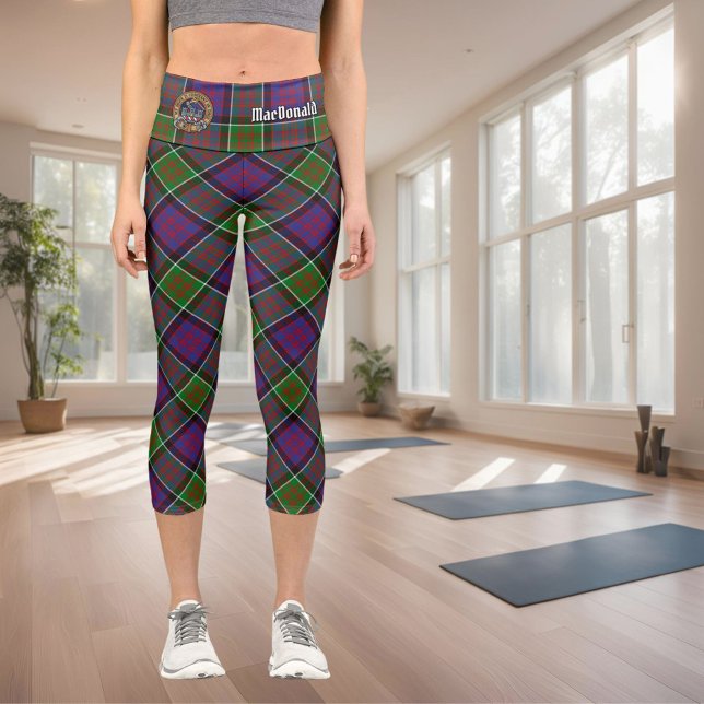 Clan MacDonald de Clanranald Tartan Capri Leggings (Subido por el creador)