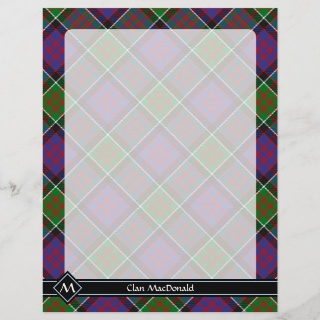 Clan MacDonald de Clanranald Tartan Flyer (Frente)