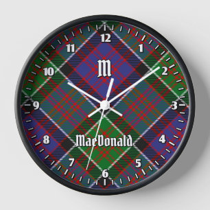 Clan MacDonald de Clanranald Tartán Gran Reloj