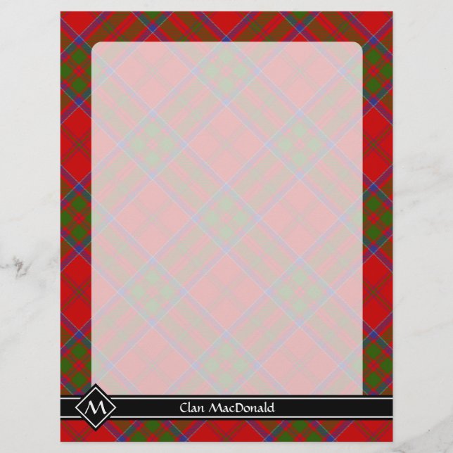 Clan MacDonald de Keppoch Tartan Flyer (Frente)