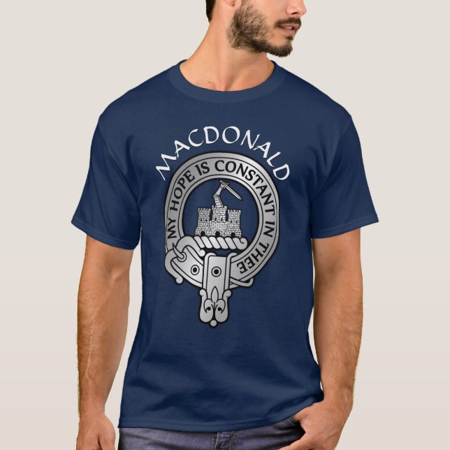 Clan MacDonald de la camiseta del Escudo Clanranal (Anverso)