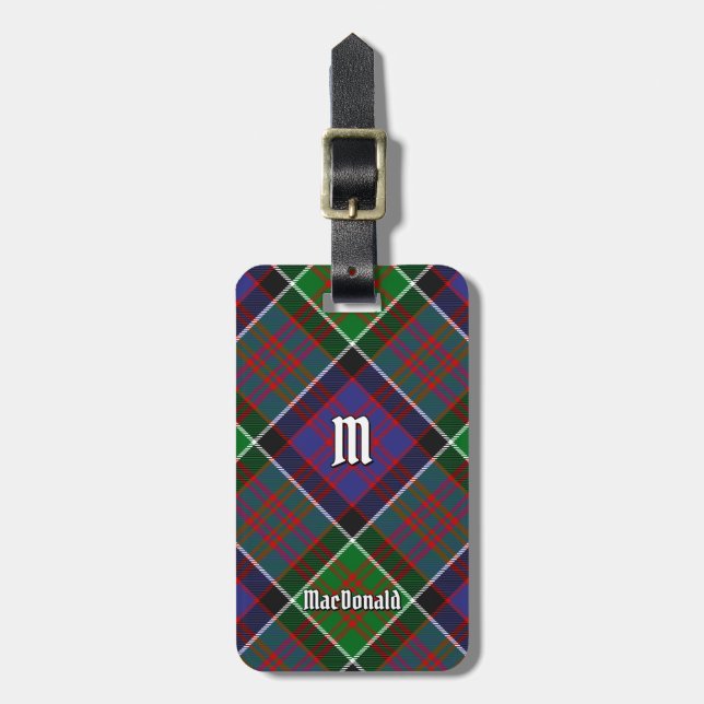 Clan MacDonald de la etiqueta de equipaje de Clanr (Frente Vertical)