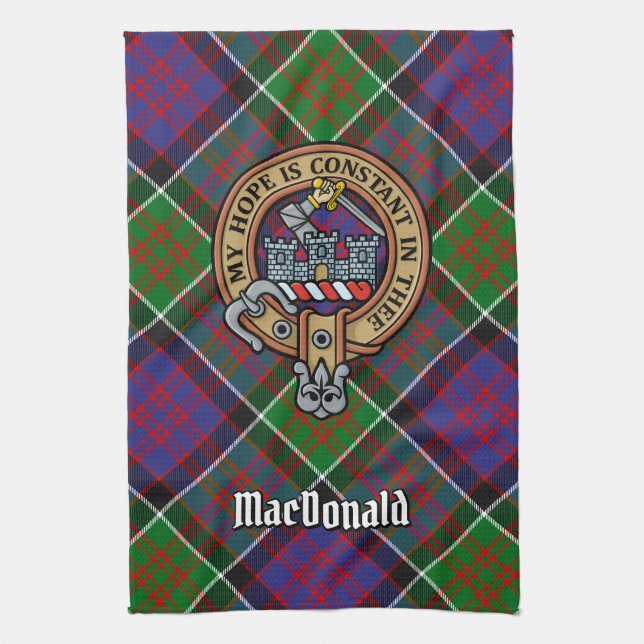 Clan MacDonald de la toalla de cocina del Escudo C (Vertical)