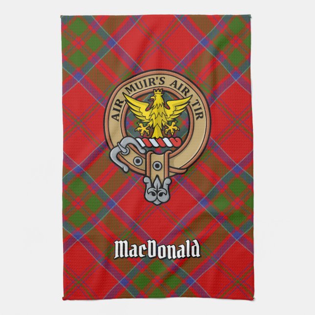 Clan MacDonald de la toalla de cocina Escudo de Ke (Vertical)