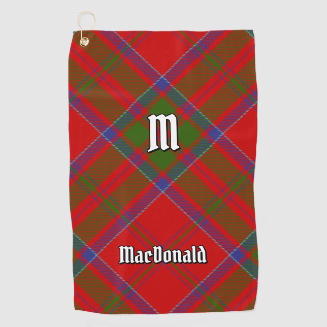 Clan MacDonald de la toalla de golf Keppoch Tartan (Anverso)