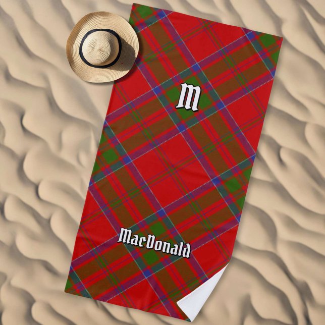 Clan MacDonald de la toalla Keppoch Tartan Beach (Subido por el creador)