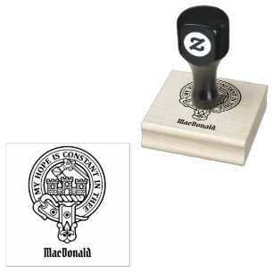 Clan MacDonald de sello de caucho Escudo de Clanra