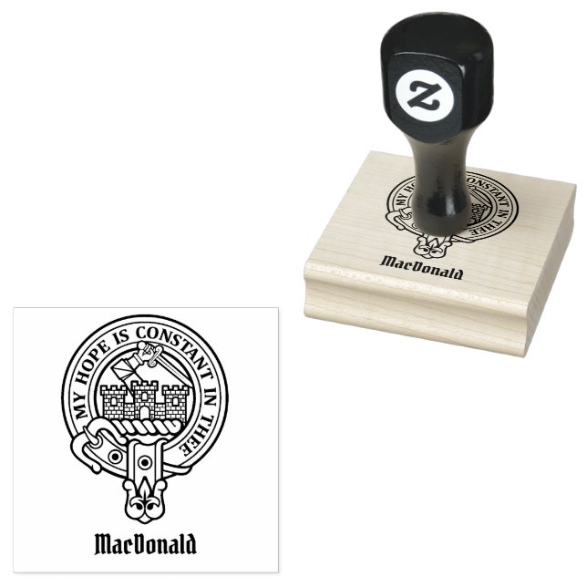 Clan MacDonald de sello de caucho Escudo de Clanra (Sellado)