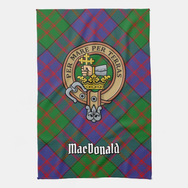 Clan MacDonald Escudo Kitchen Toalla (Vertical)