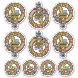 Clan MacDonald Escudo Pegatina Set