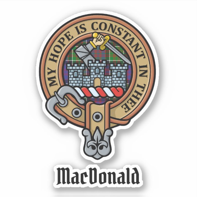 Clan MacDonald, Pegatina Escudo de Clanranald (Anverso)
