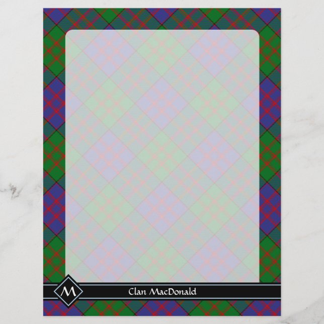 Clan MacDonald Tartan Flyer (Frente)