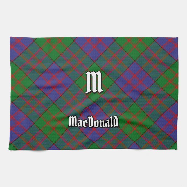 Clan MacDonald Tartan Kitchen Toalla (Horizontal)