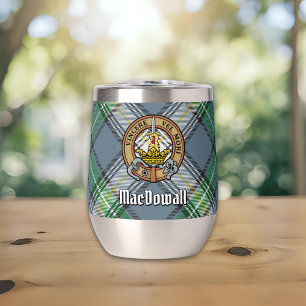 Clan MacDowall Escudo sobre Tartán