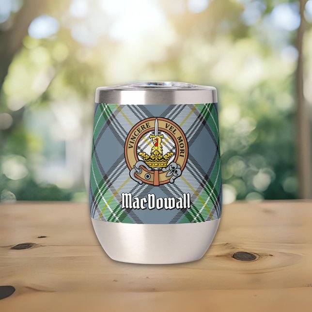 Clan MacDowall Escudo sobre Tartán (Subido por el creador)
