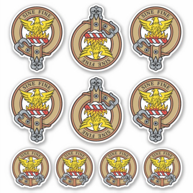 Clan MacGill Escudo Pegatina Set (Anverso)