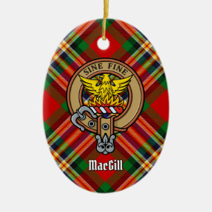 Clan MacGill Escudo sobre el ornamento cerámico de