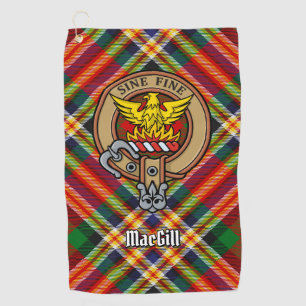 Clan MacGill Escudo sobre la toalla de golf Tartan