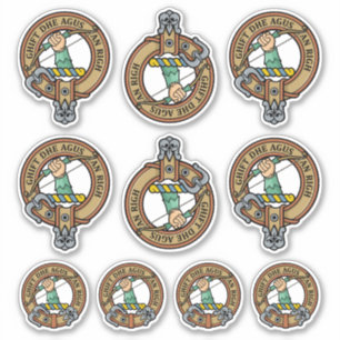 Clan MacInnes Escudo Pegatina Set