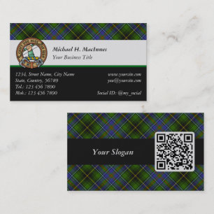 Clan MacInnes Escudo sobre la tarjeta de visita Ta