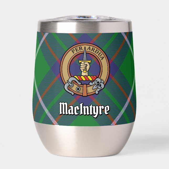 Clan MacIntyre Escudo sobre Tartán (Frente)