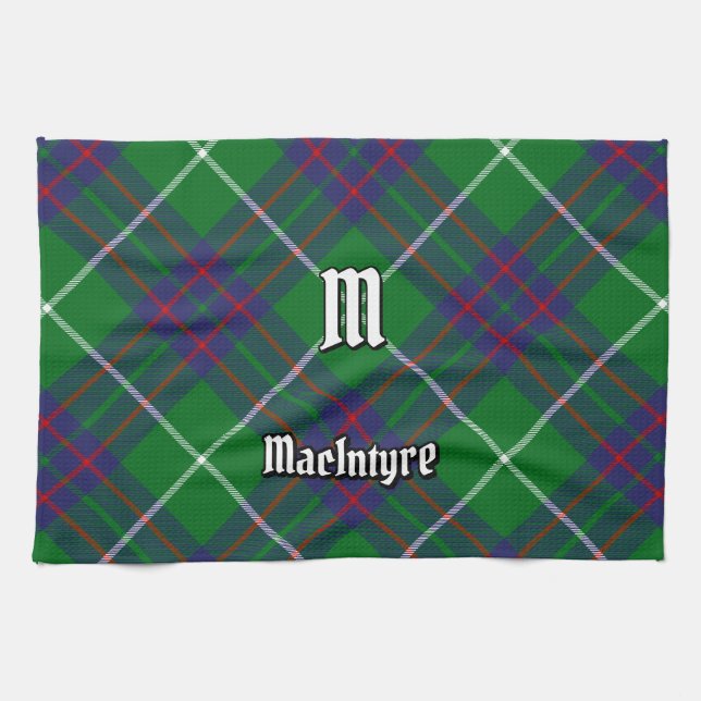 Clan MacIntyre Hunting Tartan Kitchen Toalla (Horizontal)