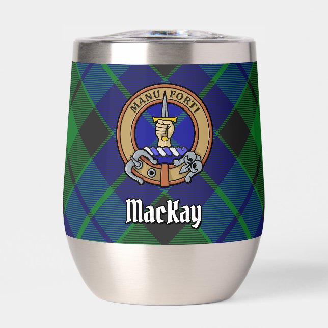 Clan MacKay Escudo sobre Tartán (Frente)
