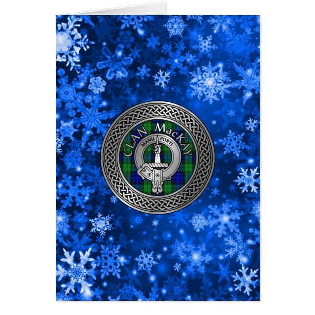 Clan MacKay Escudo & Tartan Knot (Frente)