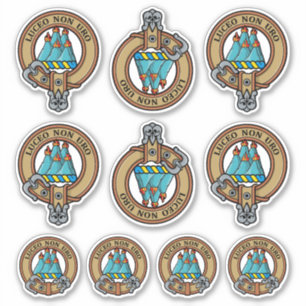 Clan MacKenzie Escudo Pegatina Set