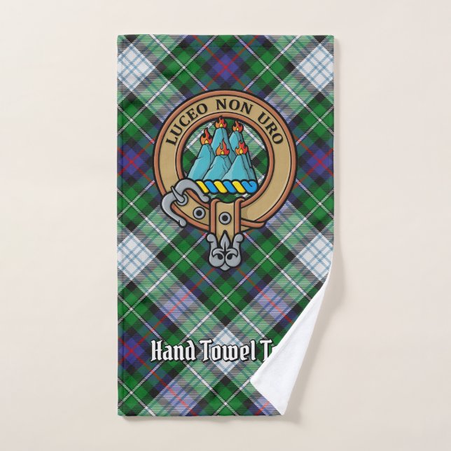 Clan MacKenzie Escudo sobre el vestido Tartán (Toalla de mano)